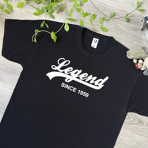 Legende Seit 1959 T Shirt - Weiches Baumwoll T-Shirt oder Hoodie - Geburtstag, Vatertag, Weihnachtsgeschenk - T-Shirt Top Geschenk für Opa, Opa, 752