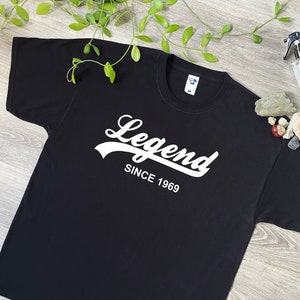 Legende Seit 1969 T Shirt - Weiches Baumwoll T-Shirt oder Hoodie - Geburtstag, Vatertag, Weihnachtsgeschenk - T-Shirt Top Geschenk für Papa, Opa, 762