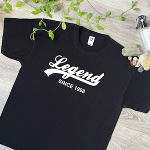Legend seit 1998 T-Shirt - Weiches Baumwoll T-Shirt oder Hoodie - Geburtstag, Vatertag, Weihnachtsgeschenk - Tee Top Geschenk für Dads, Onkel, 791