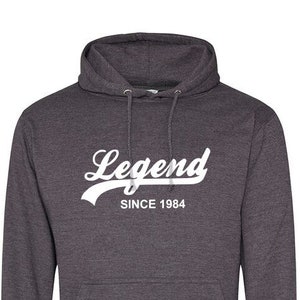 Legend seit 1984 Hoodie - weicher Baumwoll Pullover Pullover - Geburtstag, Vatertag, Weihnachtsgeschenk - Geschenk für Opa, Dad, Brother, 777