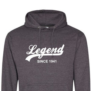 Legend seit 1941 Hoodie - weicher Baumwollpullover Pullover - Geburtstag, Vatertag, Weihnachtsgeschenk - Geschenk für Opa, Papa, Bruder, 734