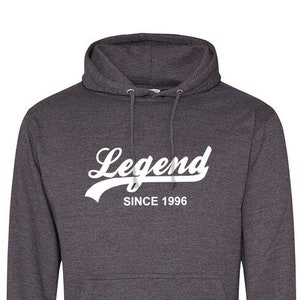 Legend seit 1996 Hoodie - Weicher Baumwolle Pullover Pullover - Geburtstag, Vatertag, Weihnachtsgeschenk - Geschenk für Sohn, Neffe, Bruder, 789