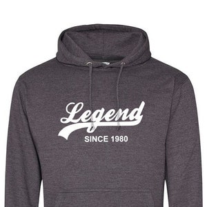 Legend seit 1980 Hoodie - Weicher Baumwollpullover Pullover - Geburtstag, Vatertag, Weihnachtsgeschenk - Geschenk für Opa, Opa, Bruder, 773