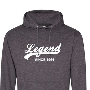 Legend seit 1964 Hoodie - weicher Baumwollpullover Pullover - Geburtstag, Vatertag, Weihnachtsgeschenk - Geschenk für Opa, Papa, Bruder, 757