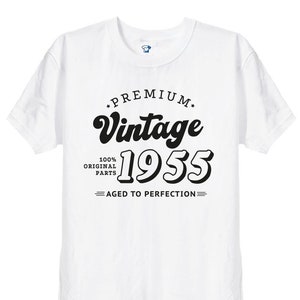 1955 Premium Vintage Geburtstagsgeschenk T-Shirt, lustiges Geschenk für Männer oder Frauen, Mama, Papa, Opa, limitierte alte Männer, 66., 67., 68., 462