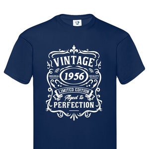 Maglietta di compleanno del 1956 - Divertente maglietta in stile compleanno vintage - Data di nascita Anno - Fantastiche idee regalo per nonno, papà, mamma, festa del papà, 682