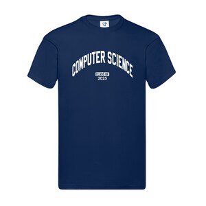 Custom Computer Science Graduation T-Shirt, Personalised Date University Graduate Gift For Graduating College Students, 940 image 2