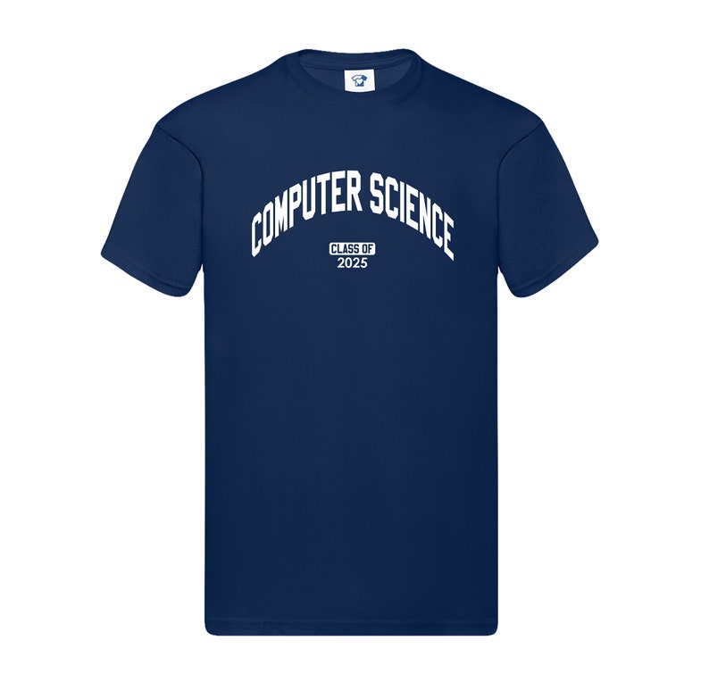 Custom Computer Science Graduation T-Shirt, Personalised Date University Graduate Gift For Graduating College Students, 940 image 2