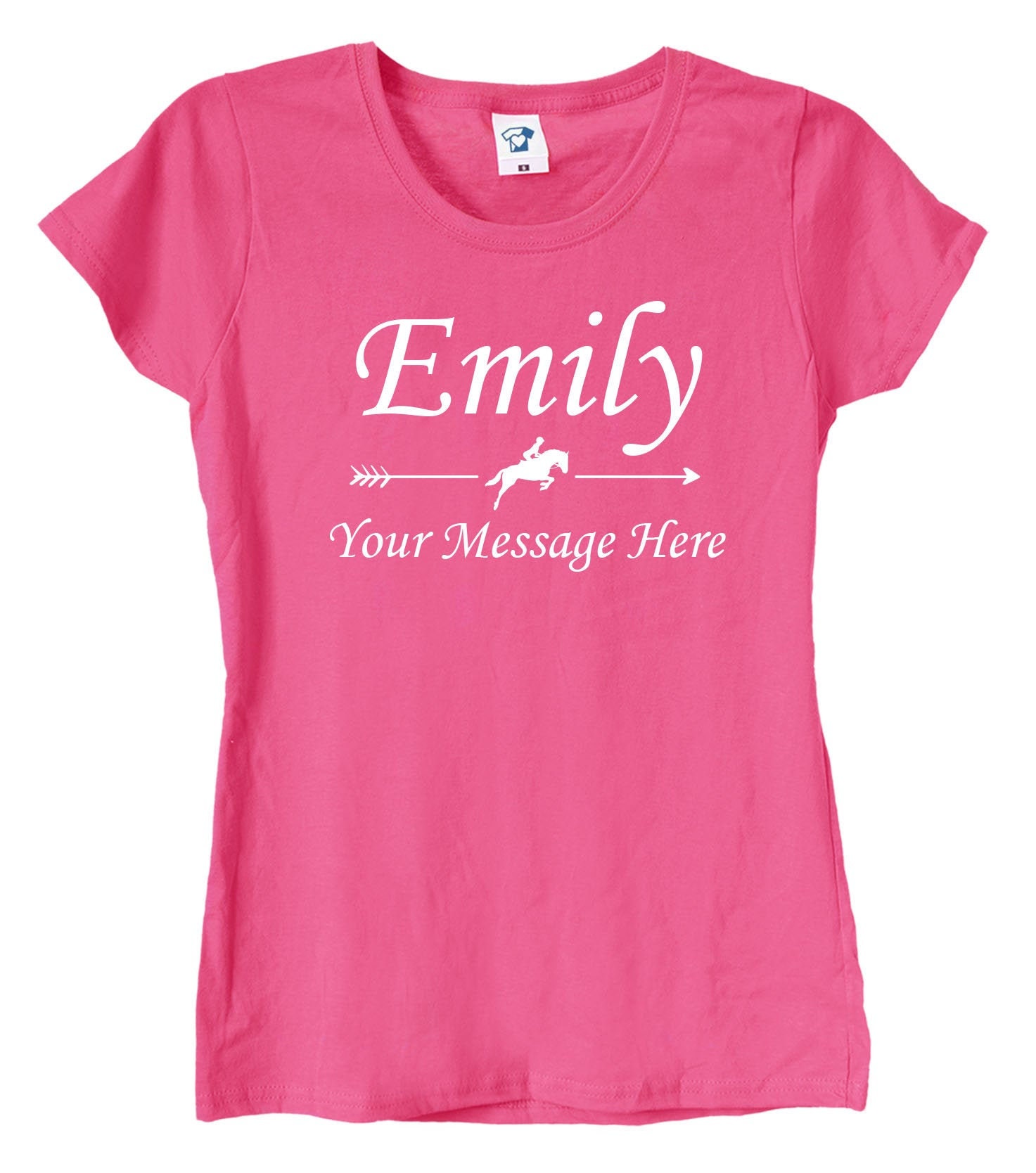 Cute Personalised Horse Riding T Shirt for Girls Customised Etsy UK