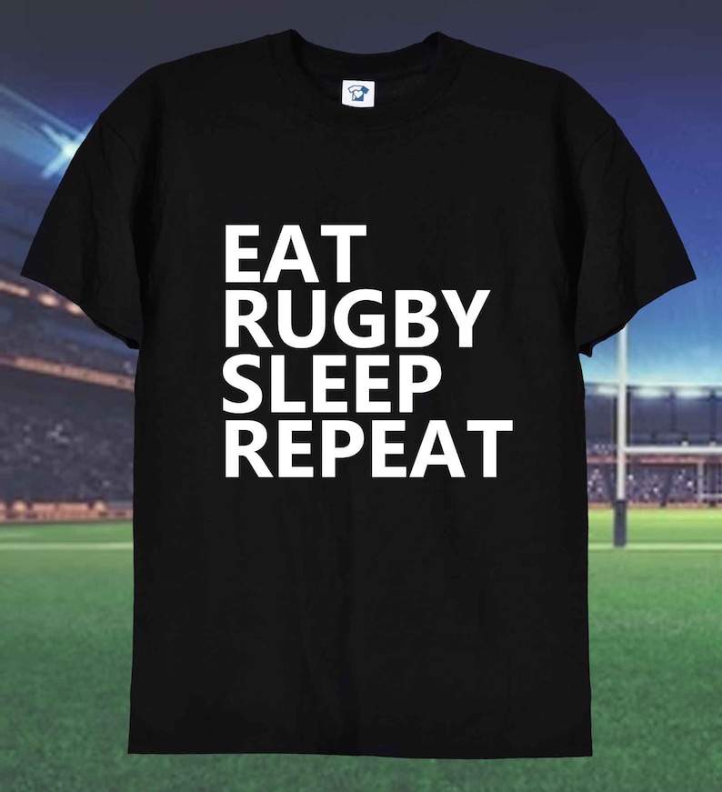 Eat Rugby Sleep Repeat T Shirt Mens Unisex Tee England Rugby - Etsy