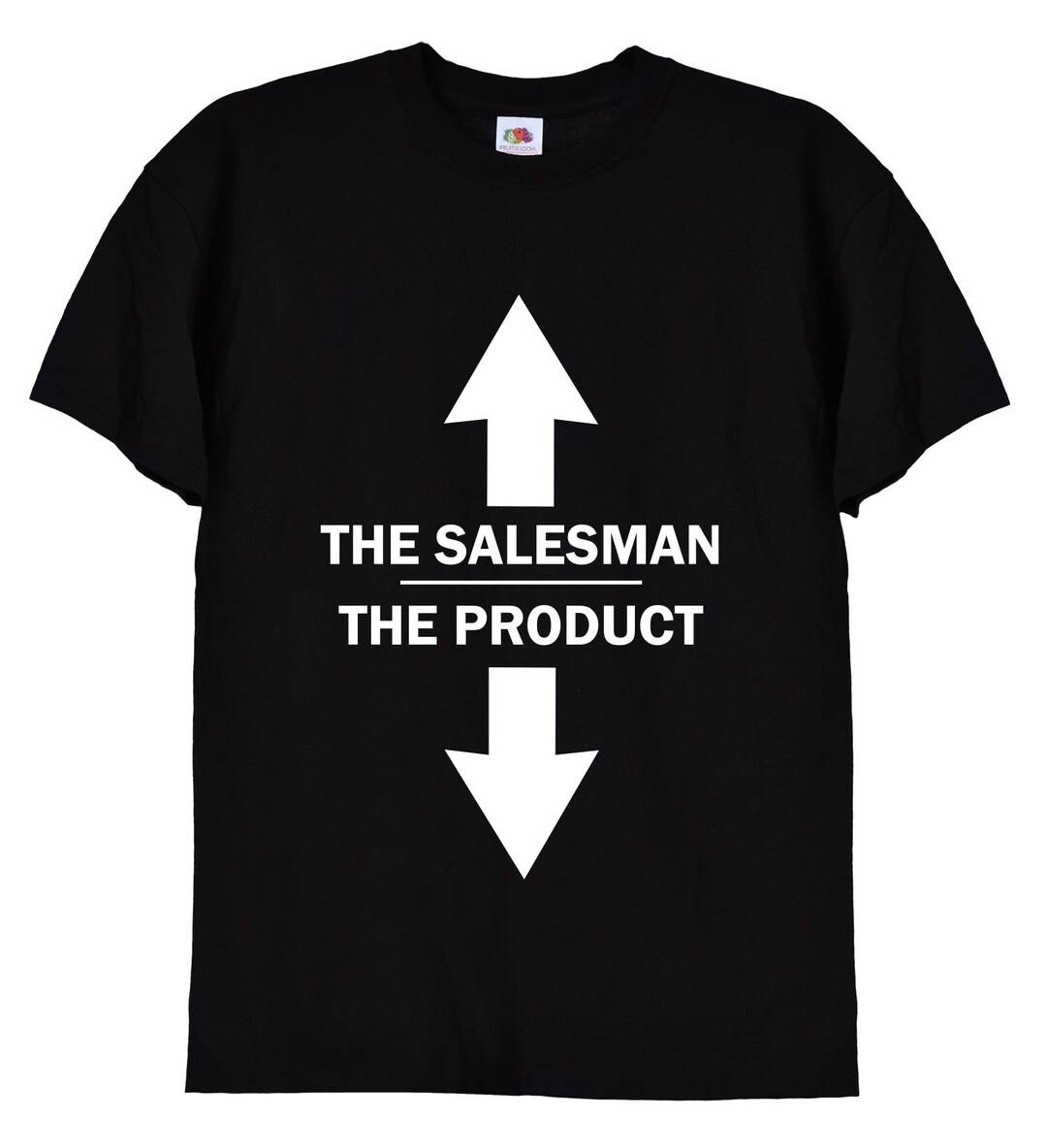 The Salesman the Product Funny Lads T Shirt Gift for Men, Cheeky Joke