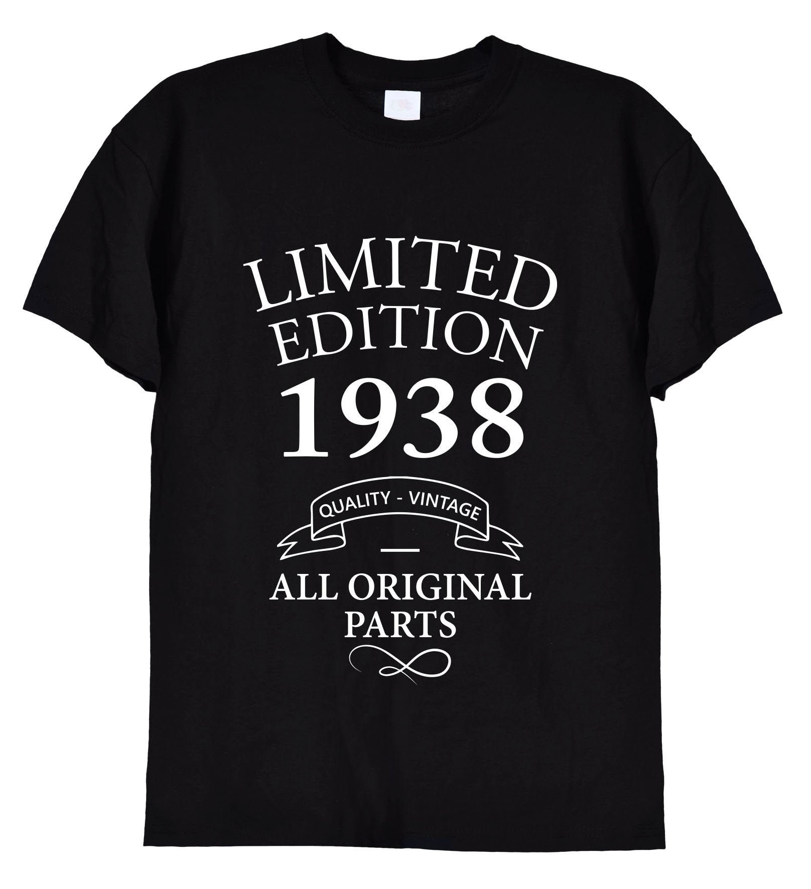 Made In 1938 Mostly Original Parts 80th Bday Men Women Shirt Made In 1938 Mostly Original Parts 80th Bday Men Women Shirt