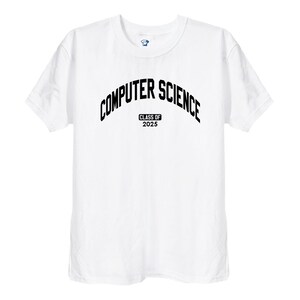 Custom Computer Science Graduation T-Shirt, Personalised Date University Graduate Gift For Graduating College Students, 940 image 3