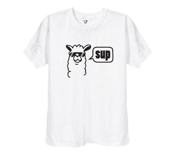 Cool Sup Alpaca T Shirt Funny Alpacas Farming Fan Laama Breeder