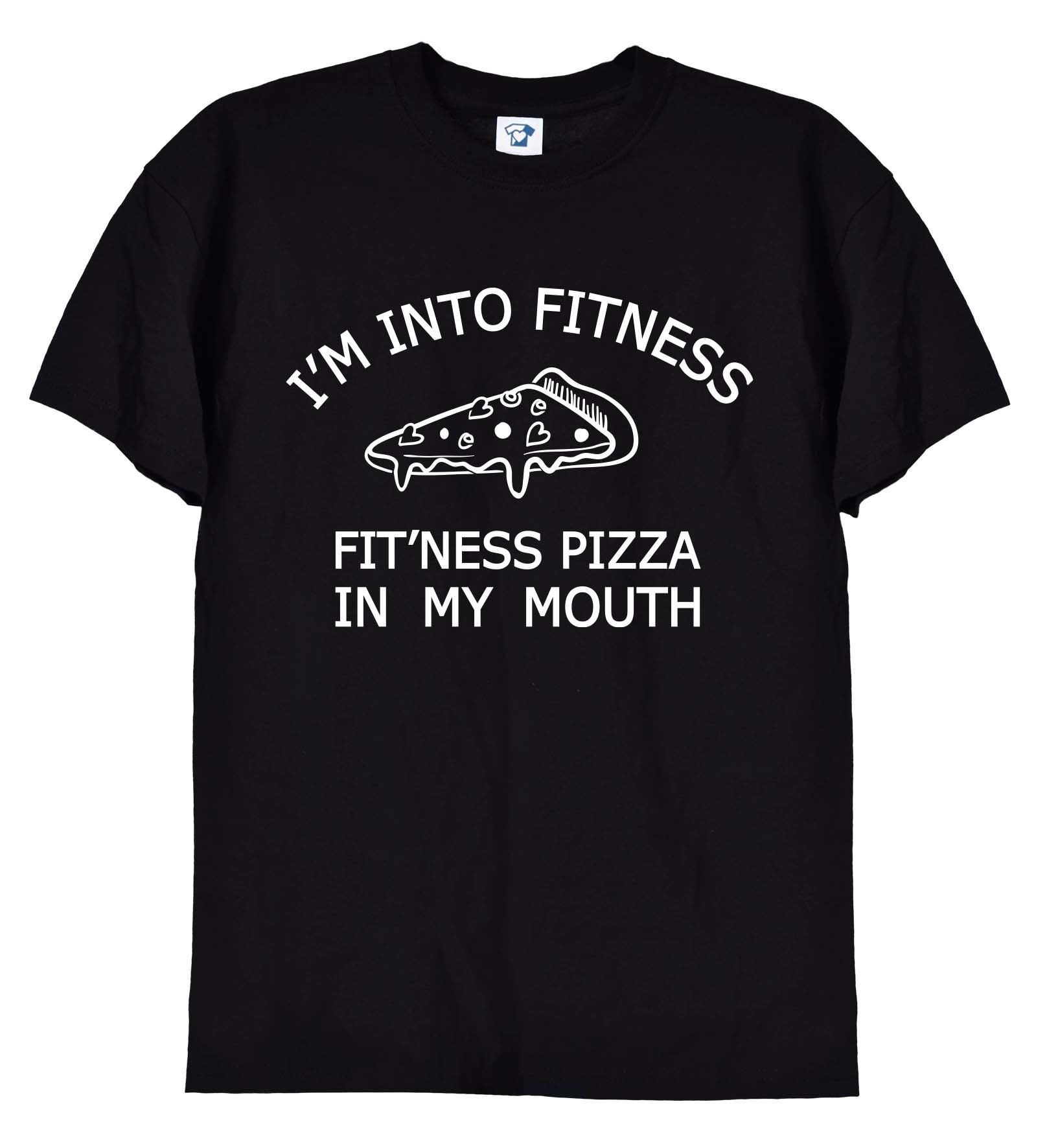 I'm Into Fitness Pizza in My Mouth T Shirt Pizza Lovers | Etsy UK