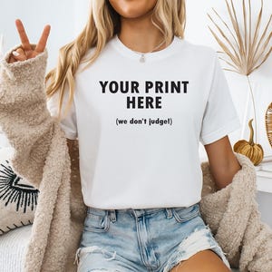 Individuell bedrucktes T-Shirt |  Weiche Baumwoll-T-Shirts |  Ihr Bild gedruckt |  Voll personalisierte T-Shirts | Wir drucken alles!  |  S67