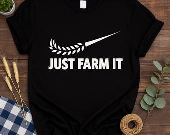 Koszulka „Po prostu gospodaruj”, fajny prezent dla rolnika, koszulka z napisem „Młody rolnik, tata, życie, żona, prezent urodzinowy, prezent świąteczny”, koszulka z nadrukiem traktora, 379
