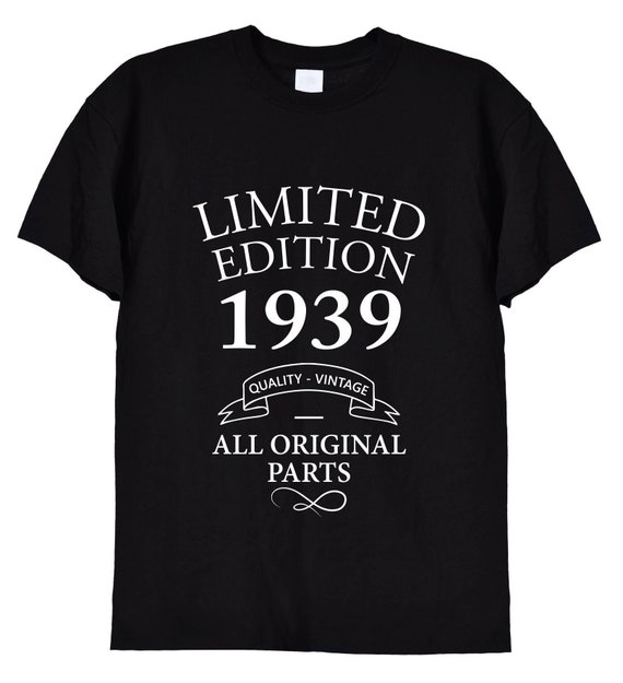 Vintage Made In 1939 T-Shirt 80th Birthday Gift Vintage Made In 1939 T-Shirt 80th Birthday Gift