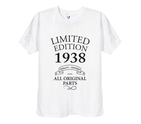 Made In 1938 Mostly Original Parts 80th Bday Men Women Shirt Made In 1938 Mostly Original Parts 80th Bday Men Women Shirt