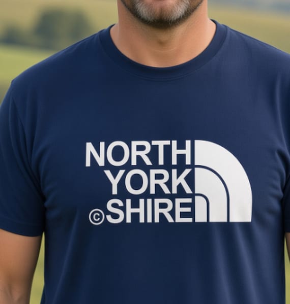 North Yorkshire T-Shirt - Yorkshire Pride Hiking Tee - Walking Outdoors Gift for Men & Women - Dales Hiker Birthday Present - S29