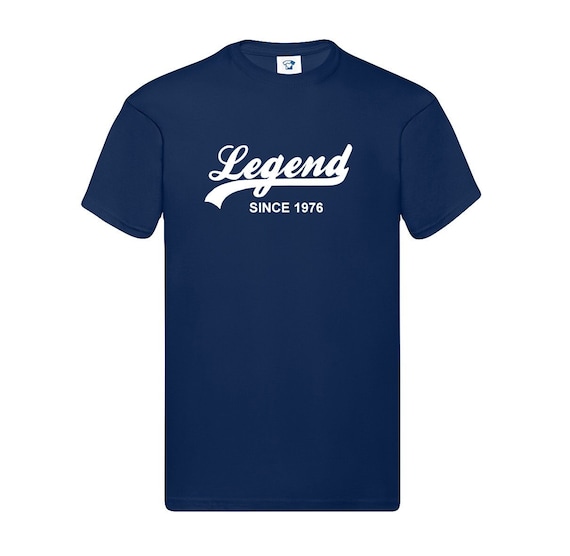 Legend Since 1976 T Shirt - Soft Cotton T-Shirt or Hoodie - Birthday, Father's Day, Christmas Gift - Tee Top Present for Dads, Husband, 769