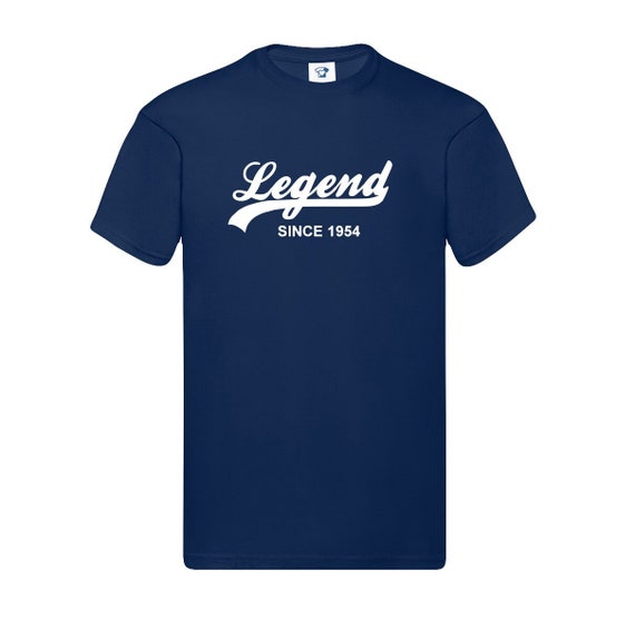 Legend Since 1954 T Shirt - Soft Cotton T-Shirt or Hoodie - 70th Birthday, Father's Day, Christmas Gift - Tee Top Present for Grampa, 747
