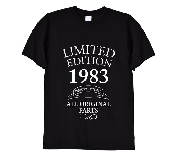 Vintage Made In 1983 37 Years Old Original Parts Birthday T-Shirt Vintage Made In 1983 37 Years Old Original Parts Birthday T-Shirt