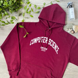 Custom Computer Science Graduation T-Shirt, Personalised Date University Graduate Gift For Graduating College Students, 940 image 4