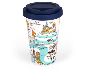 My Cup Of Sunshine Ceramic Travel Mug with Silicone Lid 14 oz 