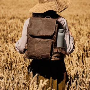 Winspit Waxed Cotton Backpack