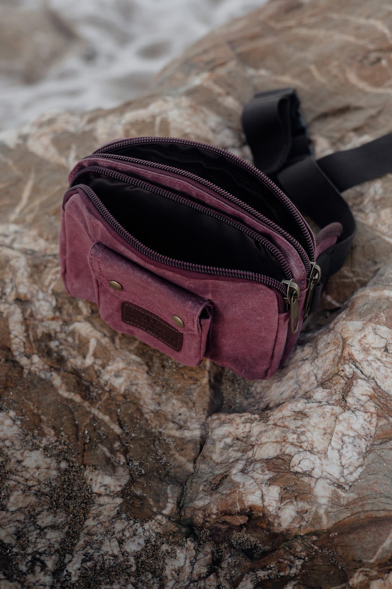 Waxed Cotton Waist bag zdjęcie 3