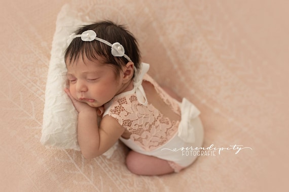 photo session props Baby lace prop Newborn photo prop photo romper dainty romper Newborn white romper lace things props Neutral