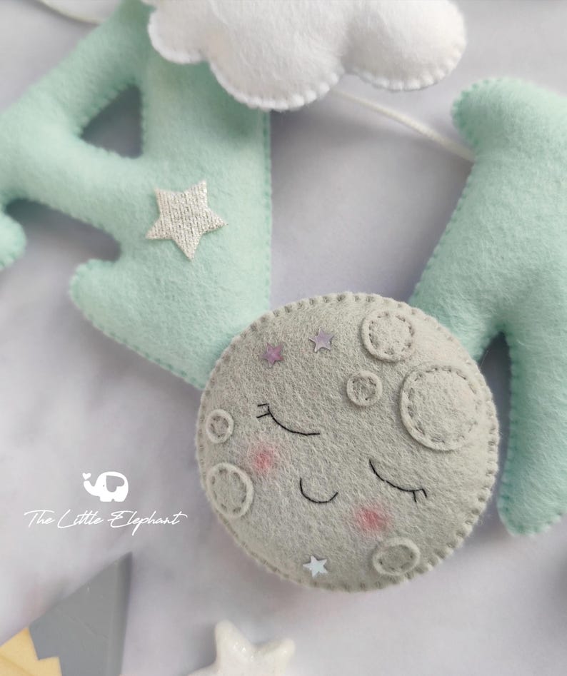 Sun and moon nursery name banner image 4