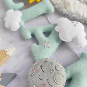 Sun and moon nursery name banner image 7