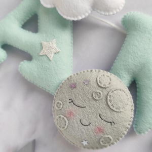 Sun and moon nursery name banner image 2