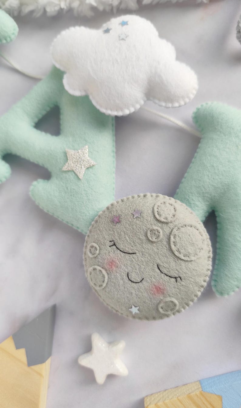 Sun and moon nursery name banner image 2
