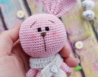 Crochet bunny, Amigurumi Bunny, Handmade Crochet Animal, Stuffed Animal Perfect Gift for Easter, Birthday Gift, Easter Bunny