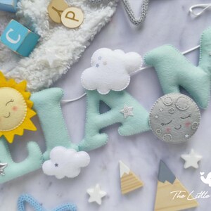 Sun and moon nursery name banner image 8