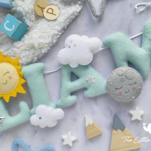 Sun and moon nursery name banner image 5