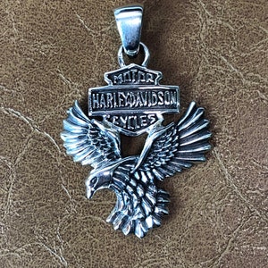 Harley motors necklace 925 sterling silver new handmade