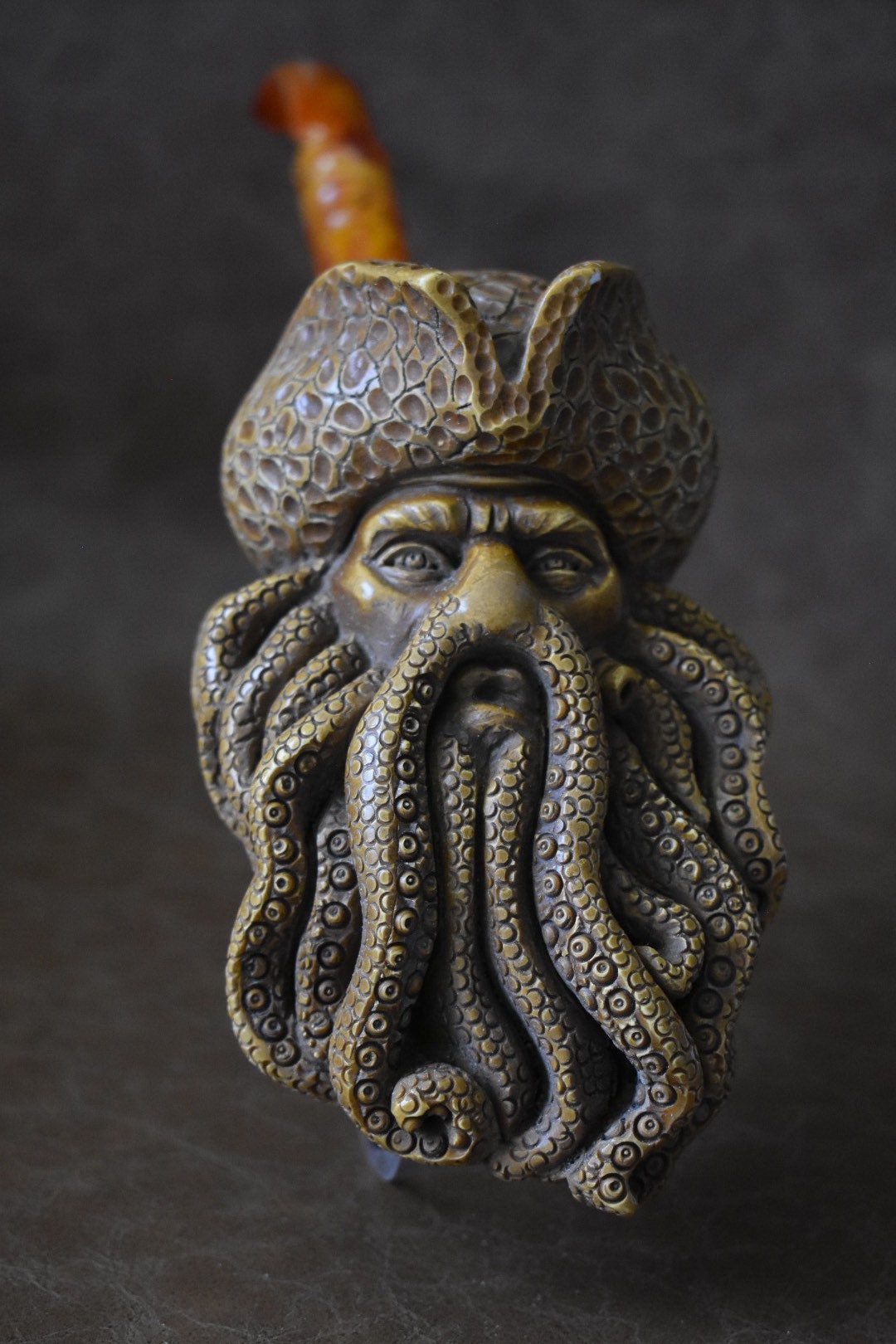 XXL Size Davy Jones Pipe by KENAN New Pipe Block Meerschaum Handmade W ...