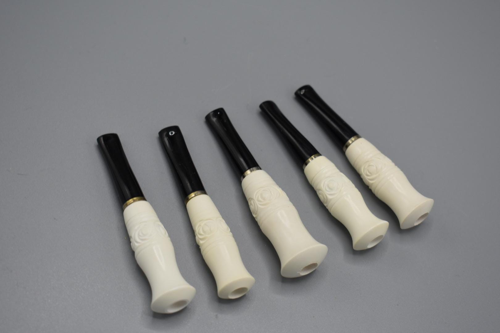 "Handgeschnitzte Zigarettenspitze ""Meerschaum"" (Meerschaum) in Standardgröße, neu und aus der Türkei."