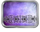 Celtic Grunge Design 01 Lidded Silver 2oz Tin Tobacco Storage Pill Box Fishing Tack