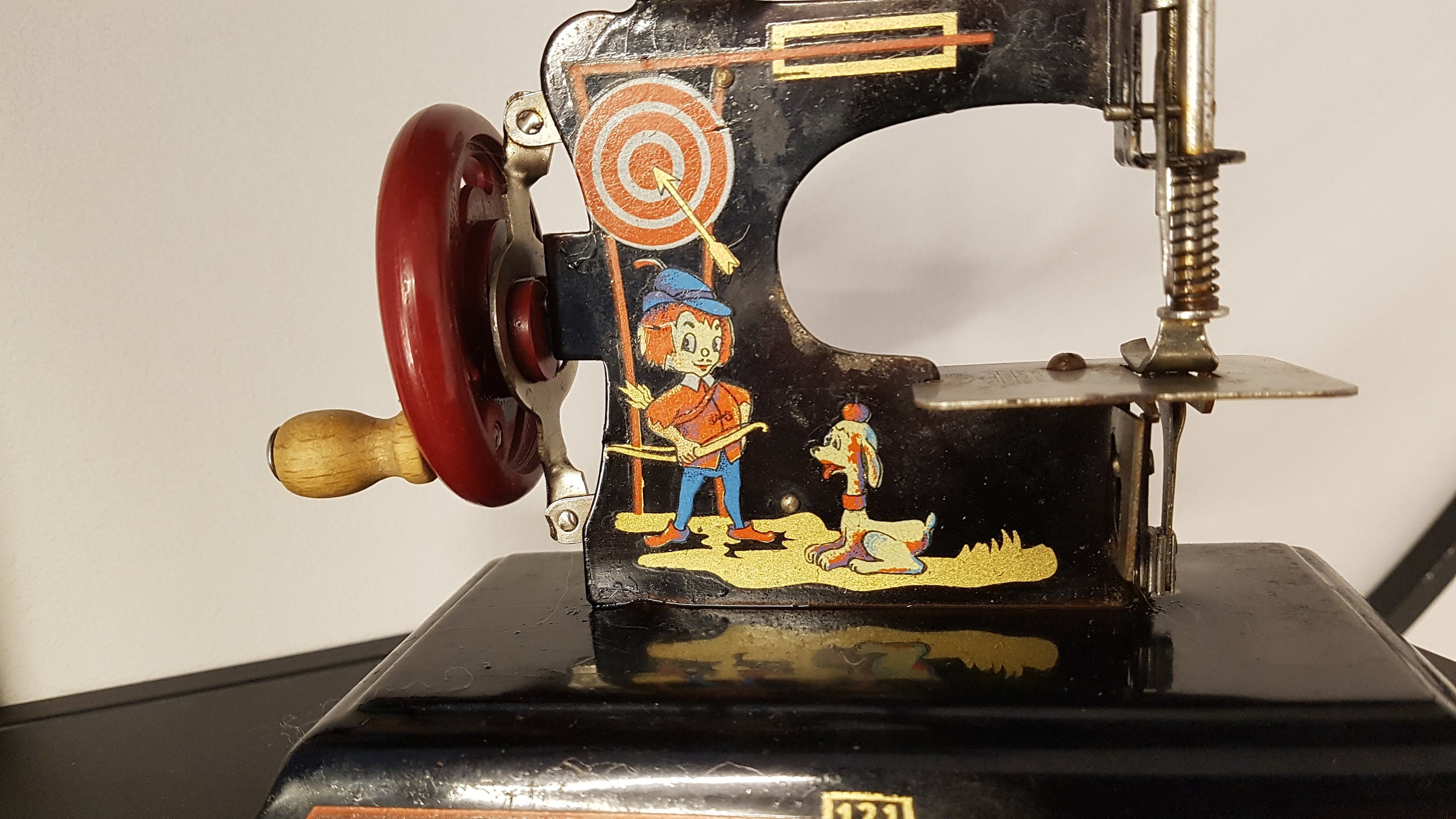 Casige Tin Toy Sewing Machine Germany Etsy
