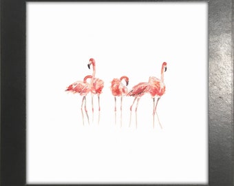 Pink Flamingos Print for Home | Wall Art | Home Decor