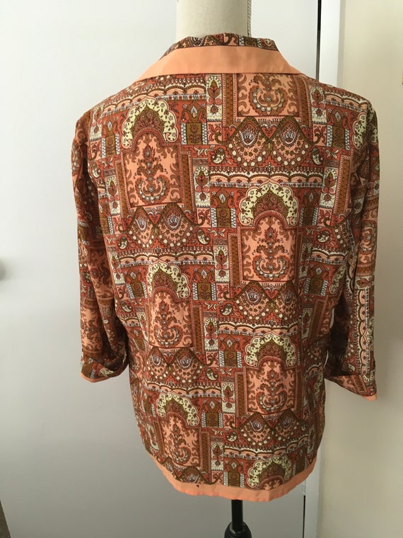 Vintage St Michael 1960s over blouse multicoloure… - image 6
