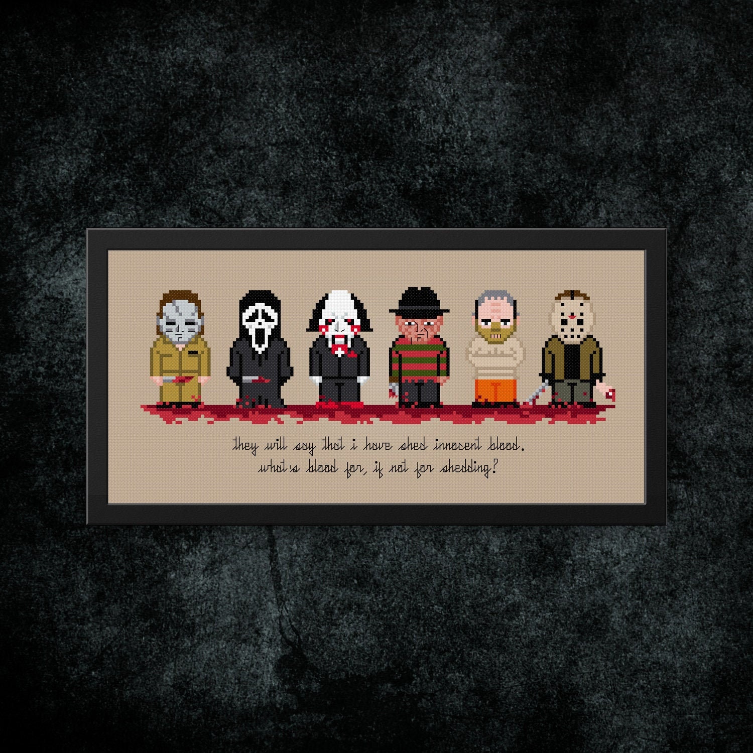 Horror Cross Stitch Pattern Horror Movies Cross Stitch Charts Etsy UK