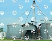 North Carolina Photo, Farm Photo, Silo Picture, Barn Photo, Farming Picture, Art, Country Photography Instant Digital Download Photo 2695
