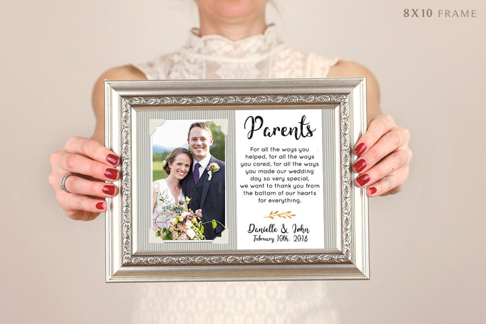 Parents Wedding Gift Parents Thank You Gift Wedding Gift For Etsy