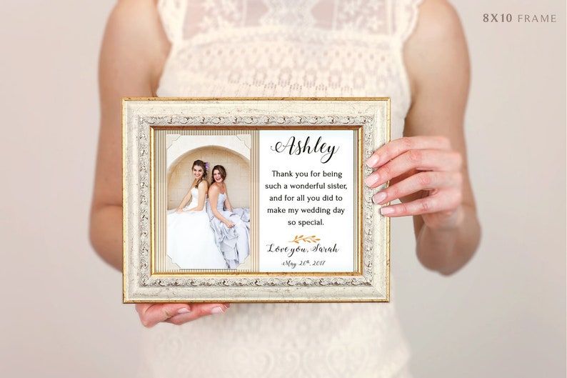 Wedding Frame For Sister Of The Bride